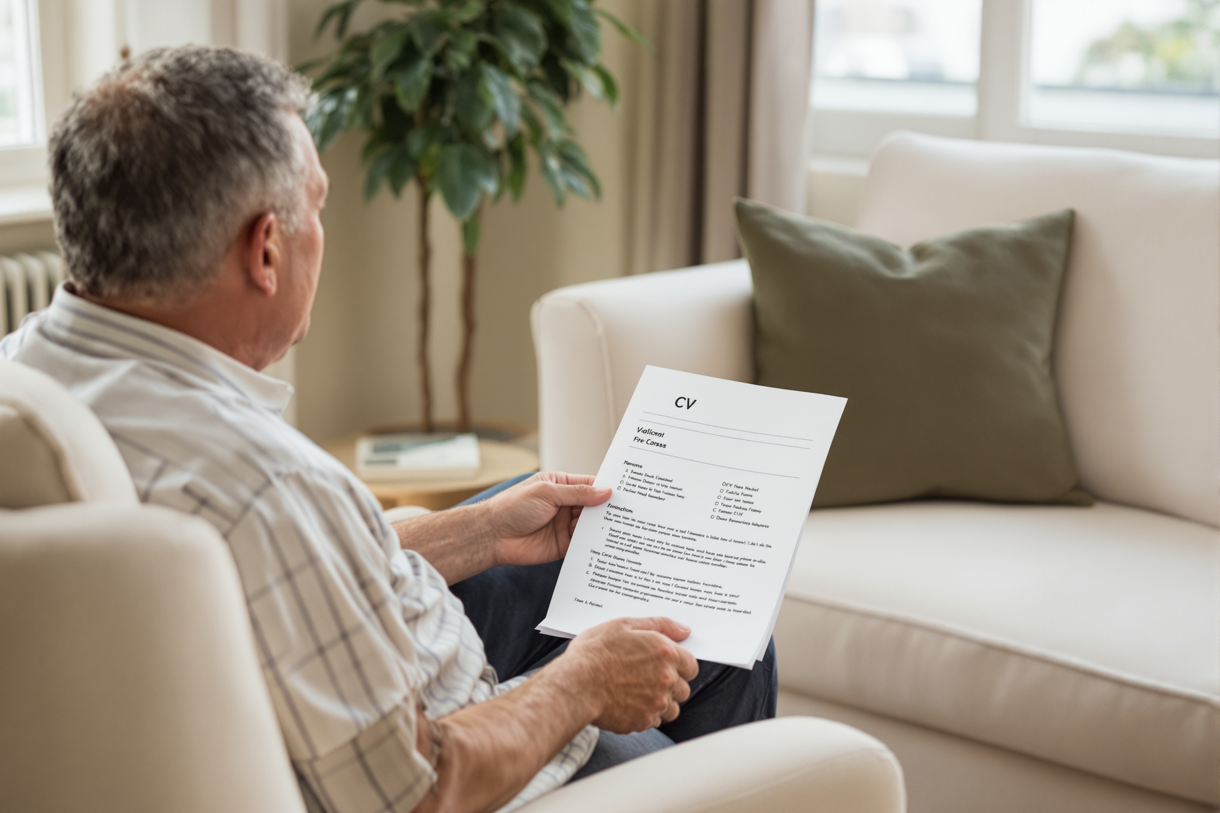 Homeowner interviewing a domestic staff candidate at home
