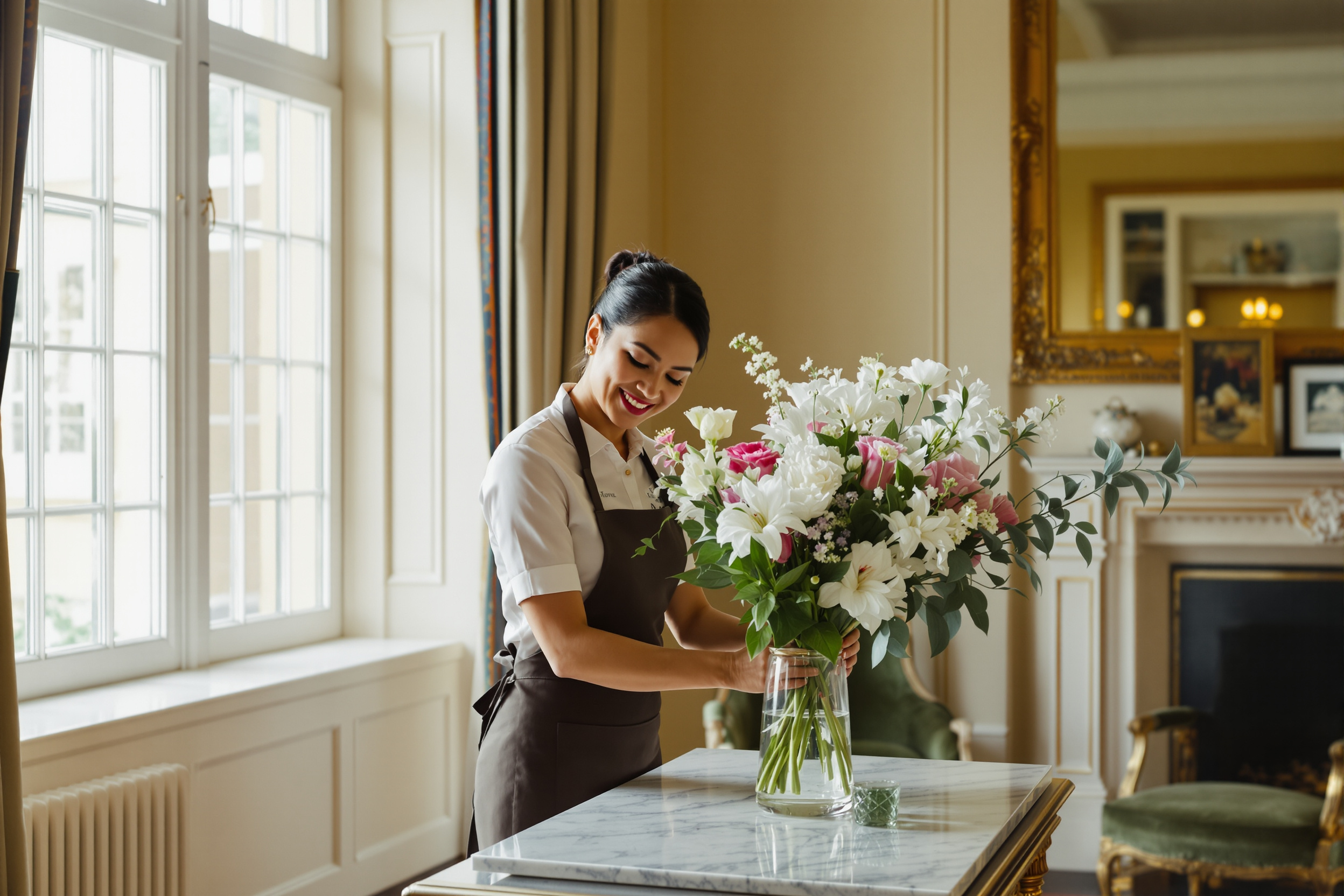 Housekeeper working in a private London home