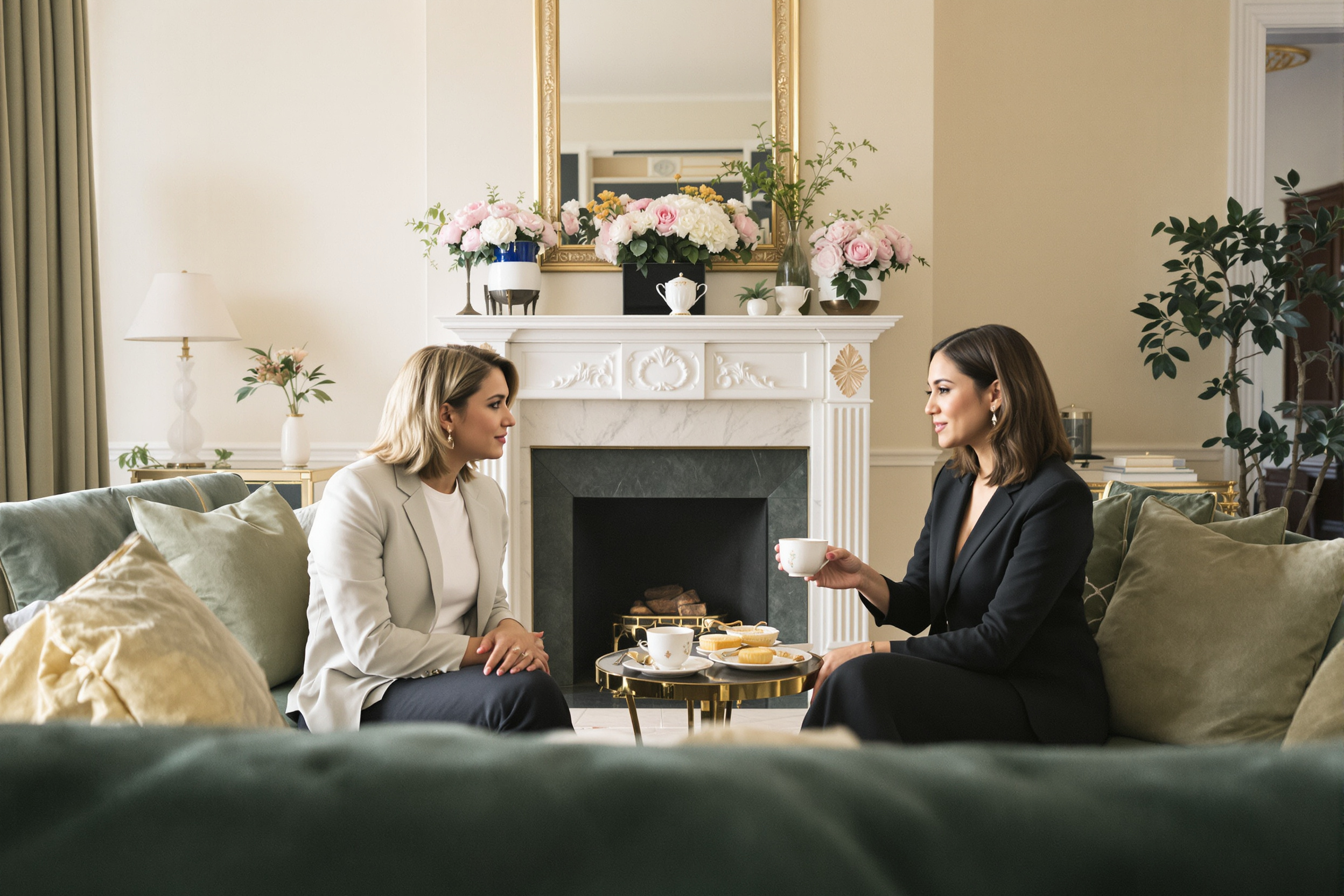 Nanny and household discussing a private childcare brief